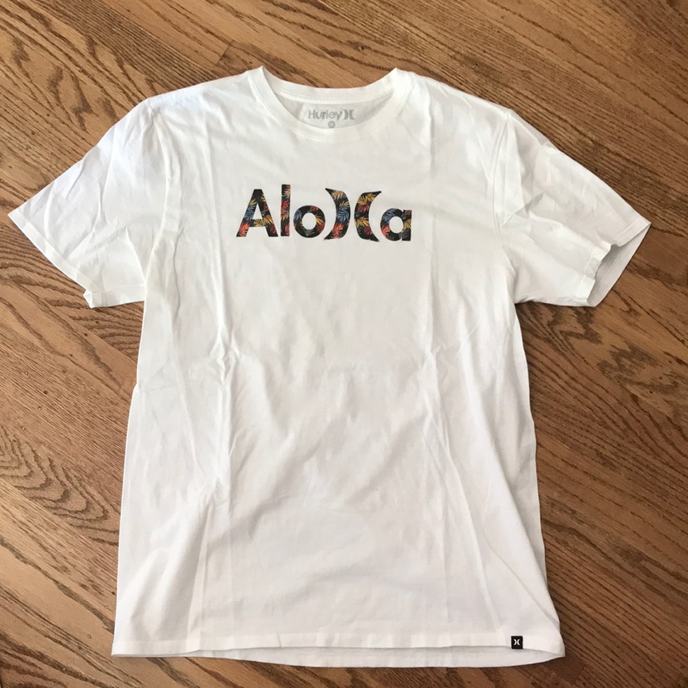 Mens Hurley Aloha white T-Shirt size medium
